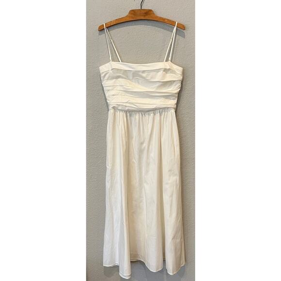 REFORMATION  Lissa Convertible Organic Stretch Cotton Midi Dress Size 10 - Picture 9 of 9